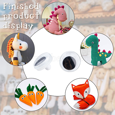 5 Style Craft Plastic Doll Eyes Stuffed Toy Eyes(DIY-FH0005-04)-7