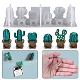 DIY Cactus Potting Shape Fridge Decoration Silicone Molds(X-DIY-C050-01)-1