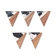 Resin & Walnut Wood Pendants(WOOD-C016-01H)-1
