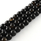 Natural Black Onyx Round Bead Strands(G-R198-4mm)-1