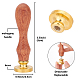 ローズウッドハンドル付き真鍮ワックスシールスタンプ(AJEW-WH0412-0113)-2