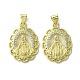 Brass Micro Pave Cubic Zirconia Pendants(KK-H472-53O-G)-1