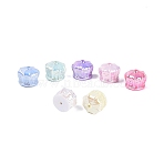 UV Plating Opaque Acrylic Beads, Iridescent, Crown, Mixed Color, 12.5x16mm, Hole: 1.6~1.8mm, about 300pcs/bag(OACR-N165-03)