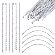 Carbon Steel Spiral Corset Boning Stay, Modeling Sticks, Stainless Steel Color, 200x6x1.5mm(DIY-WH0430-460C-P)