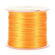 Japanese Flat Elastic Crystal String, Polyester Thread, for Stretch Bracelets Gemstone Jewelry Making, Gold, 0.5mm, about 65.6 yards(60m)/roll(EW-Z001-B21)