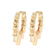 Brass Hoop Earrings, Sun, Light Gold, 18x18x2mm(EJEW-I289-28B-KCG)
