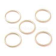 Brass Linking Rings, Long-Lasting Plated, Round Ring, Real 24K Gold Plated, 15x1mm, Inner Diameter: 13mm(KK-Y003-03F-G)