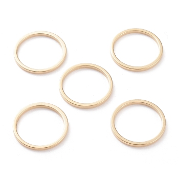 Brass Linking Rings, Long-Lasting Plated, Round Ring, Real 24K Gold Plated, 15x1mm, Inner Diameter: 13mm