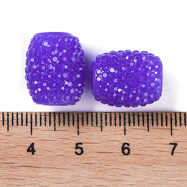 perles de couleur gelée européenne en résine opaque(RESI-B025-02A-02)-3