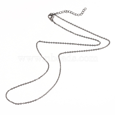 Iron Cable Chain Necklace Making(MAK-I019-01C-B)-2
