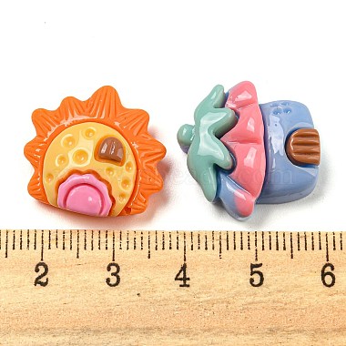 Cartoon House Opaque Resin Decoden Cabochons(RESI-C046-07)-3