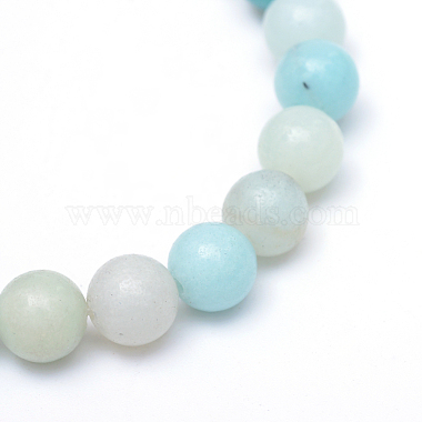 Round Natural Grade A Amazonite Bead Strands(X-G-R345-6mm-16)-2