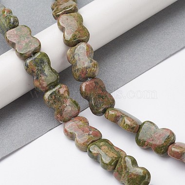 Natural Unakite Beads Strands(G-K359-D09-01)-2