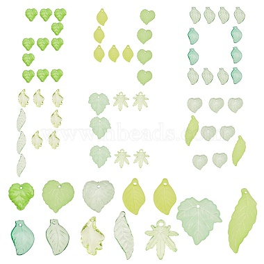 Light Green Leaf Acrylic Pendants