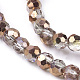 Faceted(32 Facets) Round Half Plated Electroplate Glass Beads Strands(X-EGLA-J042-4mm-H03)-3