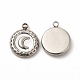 Natural White Shell Flat Round Charms(STAS-A076-11P)-2
