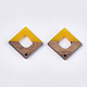 Conectores de eslabones de resina y madera de nogal(RESI-S367-15)-2