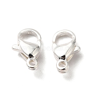 304 Stainless Steel Lobster Claw Clasps, 925 Sterling Silver Plated, 10x6x3.5mm, Hole: 1.2mm(X-STAS-R120-02B-S)