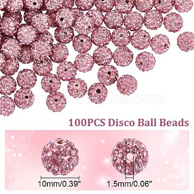 Perles de boule pavé disco (RB-A130-10mm-23)-2