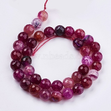 Natural Agate Round Beads Strand(G-L084-10mm-59)-2