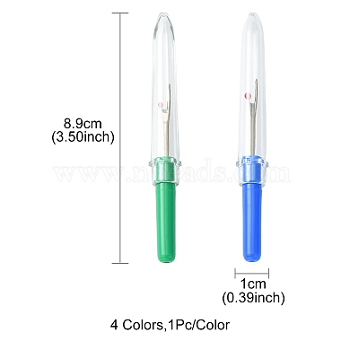 4Pcs 4 Colors Plastic Handle Iron Seam Rippers(TOOL-YW0001-22)-5