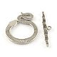 Tibetan Style Snake Toggle Clasps(X-TIBE-A5836-AS-NR)-2