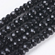 Natural Black Onyx Beads Strands(G-K255-26A)-1