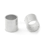 Brass Tube Crimp Beads, Lead Free & Nickel Free, Silver Color Plated, 1.5mm, Hole: 1mm(E001-S-FF)