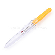 Plastic Handle Iron Seam Rippers, Platinum Metal Color, Yellow, 89x10mm(TOOL-T010-02A)
