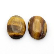 Natural Gemstone Cabochons, Oval, Tiger Eye, 25x18x5~7mm(G-P023-09)