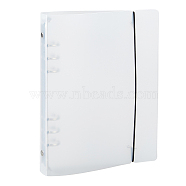 A5 6-Ring PP Plastic Loose Leaf Book Covers, Binder Cover, with Strap, Rectangle, WhiteSmoke, 238x181x26.5mm(AJEW-WH0419-66B)