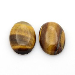 Natural Gemstone Cabochons, Oval, Tiger Eye, 25x18x5~7mm(G-P023-09)