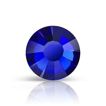 Preciosa&reg MAXIMA Crystal No Hotfix Flatback Stones, Czech Crystal, Dura Foiling, Round(438 11 615 Chaton Rose), 30240 Cobalt Blue, SS8(2.3~2.5mm)