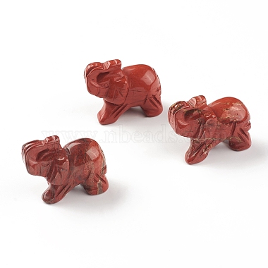 象の天然宝石の置物ディスプレイ装飾(G-F737-02A)-2