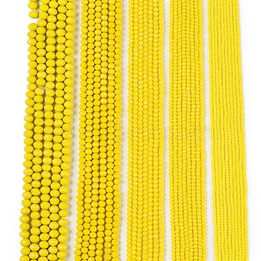 Opaque Solid Color Imitation Jade Glass Beads Strands(EGLA-A044-P1mm-D04)-2