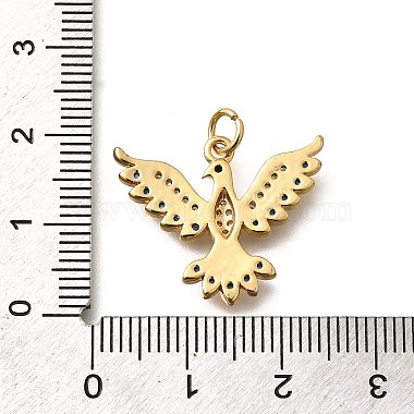 Brass Micro Pave Cubic Zirconia Pendants(KK-B128-12G-01)-3