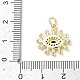 Brass Micro Pave Cubic Zirconia Pendants(KK-H255-15B-G)-3