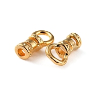 Brass Cord End, End Caps with Hole, Bag & Cloth Making Supplies, Column, Real 14K Gold Plated, 7x4x2.5mm, Hole: 2.2mm, Inner Diameter: 1.6mm(FIND-WH0056-88A-G)