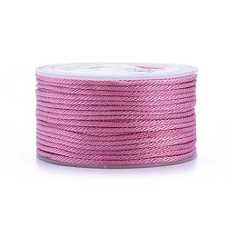 Polyester Braided Cords, for Jewelry Making Beading Crafting, Orchid, 2mm, about 21.87 yards(20m)/roll(OCOR-I006-A01-14)