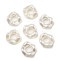 ABS Imitation Pearl Beads, Ring, 12x3mm, Hole: 5mm(OACR-K001-16)