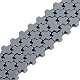 Brins dicosmétiques 2 brins de perles d'hématite synthétiques non magnétiques(G-DC0001-31)-1