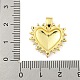 Heart Rack Plating Brass Micro Pave Colorful Cubic Zirconia Pendants(KK-Z053-01G)-3