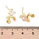 925 Sterling Silver with Cubic Zirconia Stud Earring Findings(EJEW-B038-19G)-3