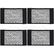 Polyester Seat Back Net Bag, Car Seat Mesh Organiser, for Headrest Hook Car Accessories, Black, 250x400x5mm(FIND-WH0125-62)