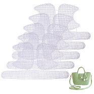 Plastic Mesh Canvas Sheets, Bag Bottom Shaper Pads, Purse Making Template, for Yarn Crochet, Embroidery Craft, White, 520x295x1.5mm(DIY-WH0581-53B)