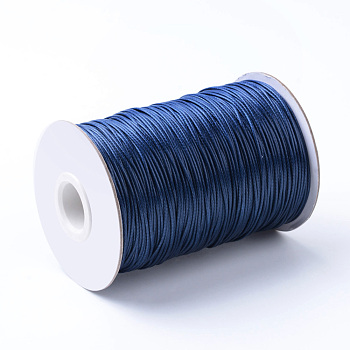 Korean Waxed Polyester Cords, Midnight Blue, 1.5mm, about 200yards/roll(600 feet/roll)
