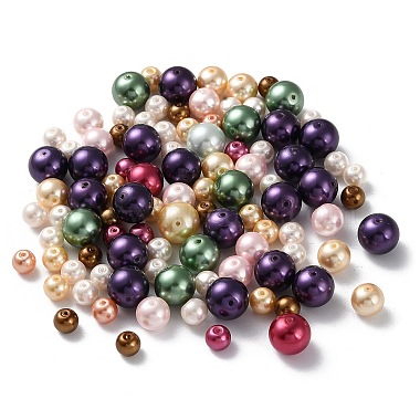 Eco-Friendly Dyed Glass Pearl Round Beads(HY-X0006)-4