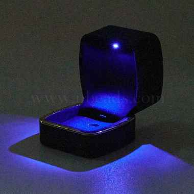 Square Plastic Jewelry Pendant Boxes(OBOX-F005-02C)-4