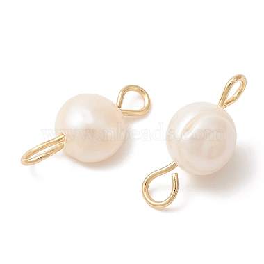 Natural Cultured Freshwater Pearl Connector Charms(PALLOY-YW0001-52)-2