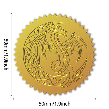 Self Adhesive Gold Foil Embossed Stickers(DIY-WH0211-382)-2